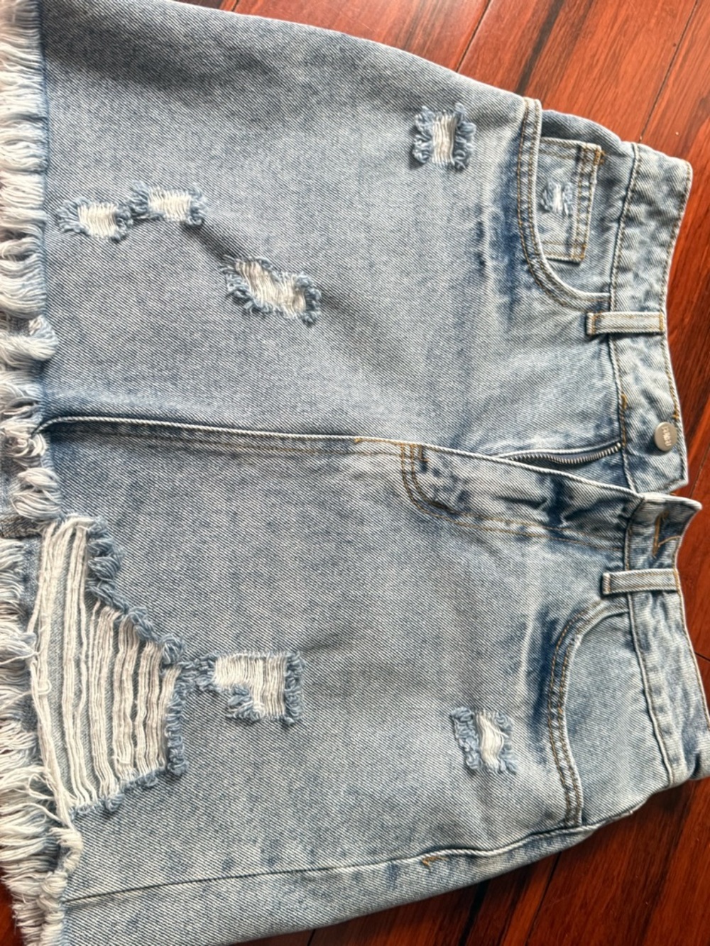 BONGO Light Blue Denim Mini Skirt